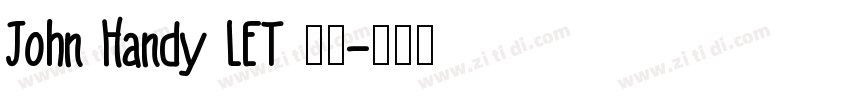 John Handy LET 普通字体转换
